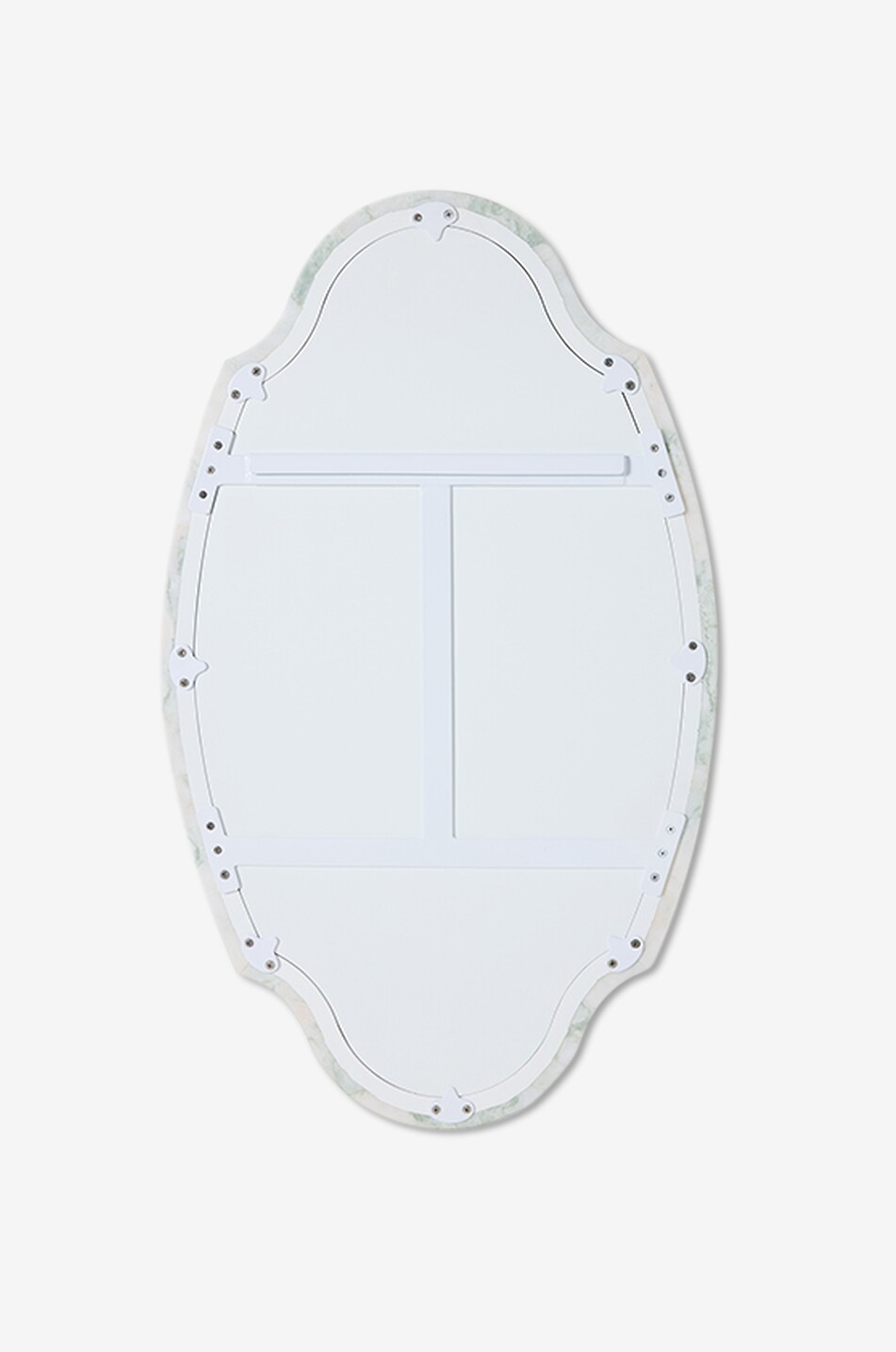 HKLIVING New Classics oval marble wall mirror Home MULTI COLOURED 4