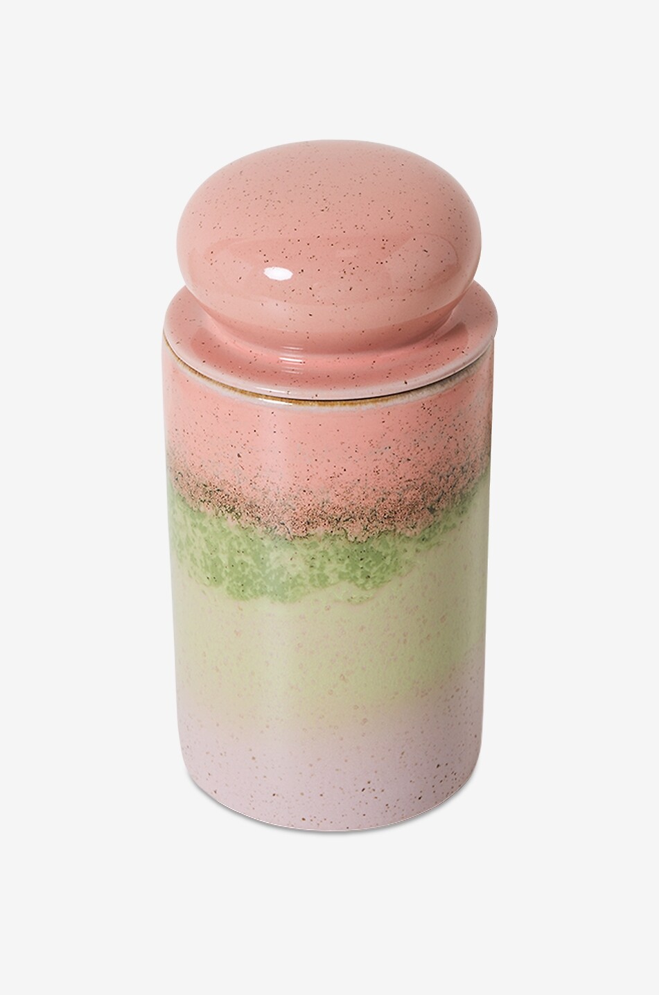 HKLIVING Vorratsdose aus Steinzeug 70s Ceramics 11 cm Haus BUNT 2