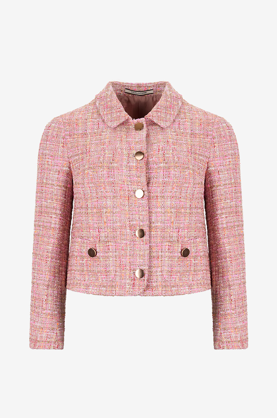 TAGLIATORE Idelle sequin-embellished tweed suiting jacket Women PINK 1