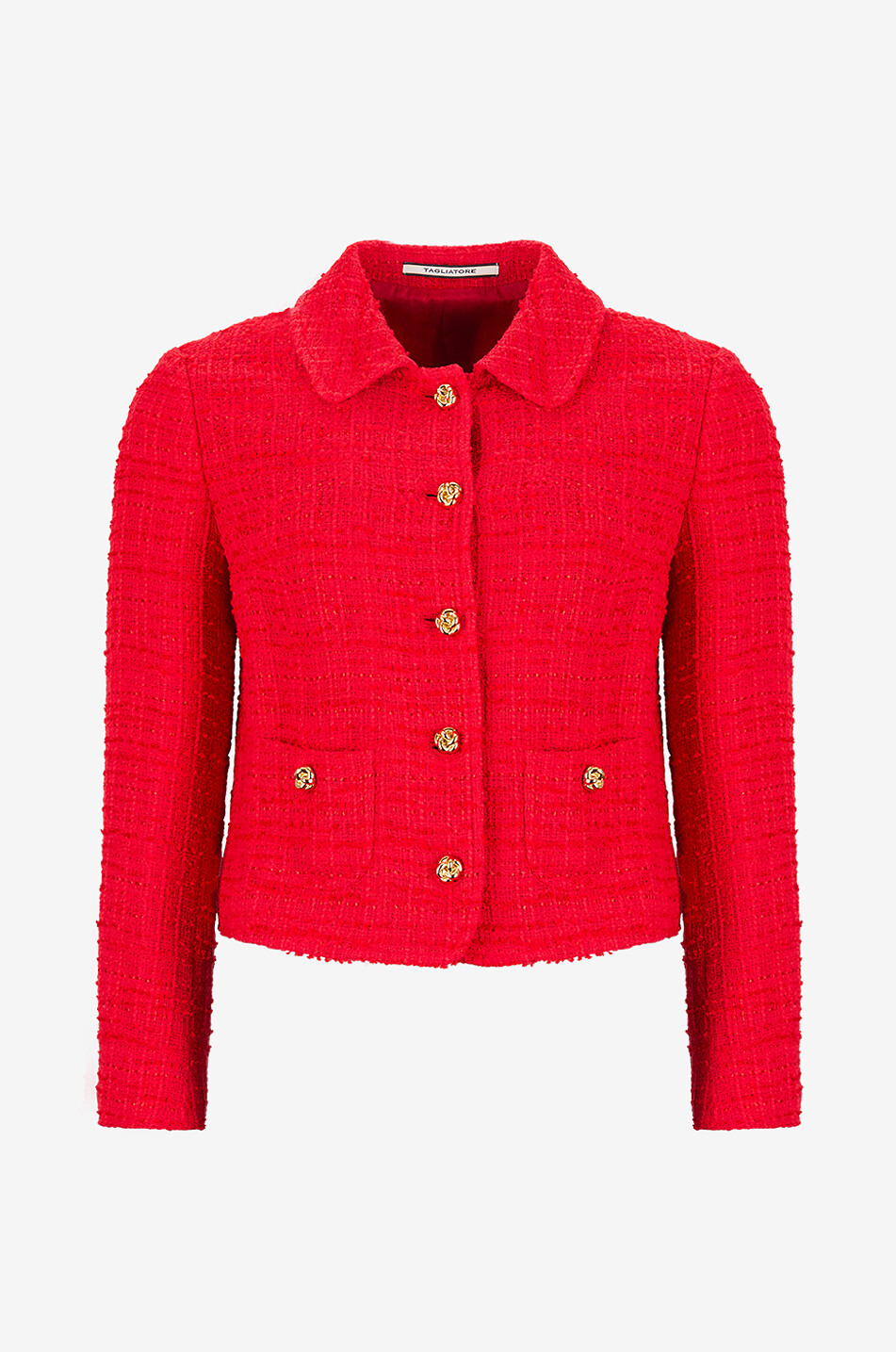 Kurze leichte Jacke aus Baumwolltweed Idelle