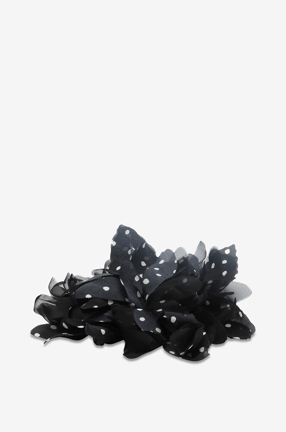 LUISA SPAGNOLI Getupfte Blüten-Brosche aus Seide und Viskose Nereto Damen SCHWARZ 2
