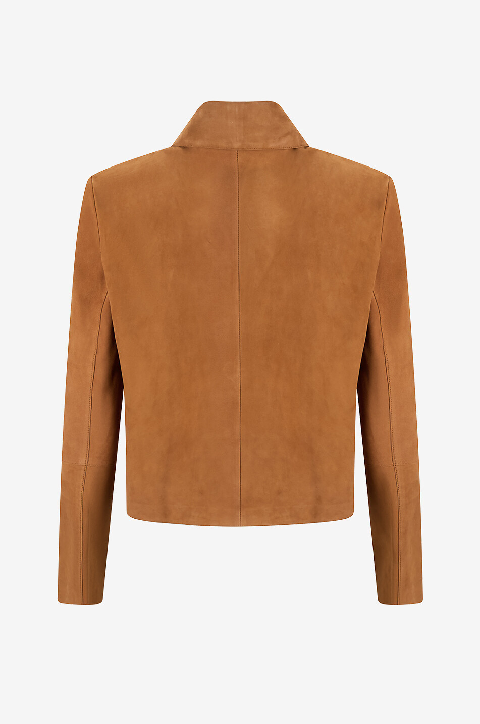 ARMA Kurze Jacke mit Hemdblusenkragen aus Wildleder Emilia Damen HELLBRAUN 2