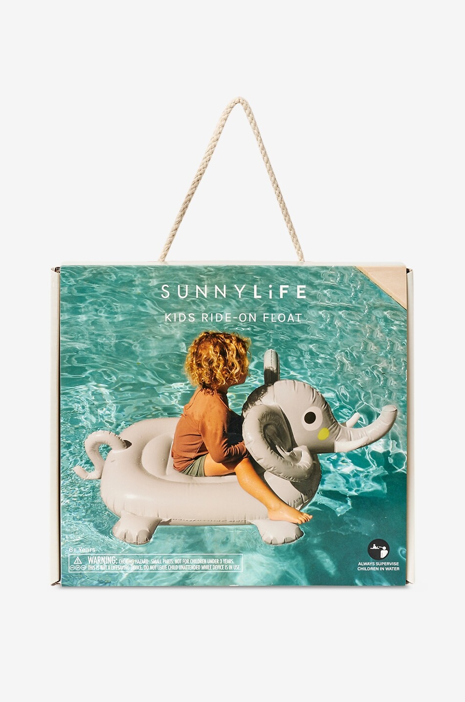 SUNNYLIFE Kinder-Luftmatraze Eli The Elefant Unisex GRAU 8