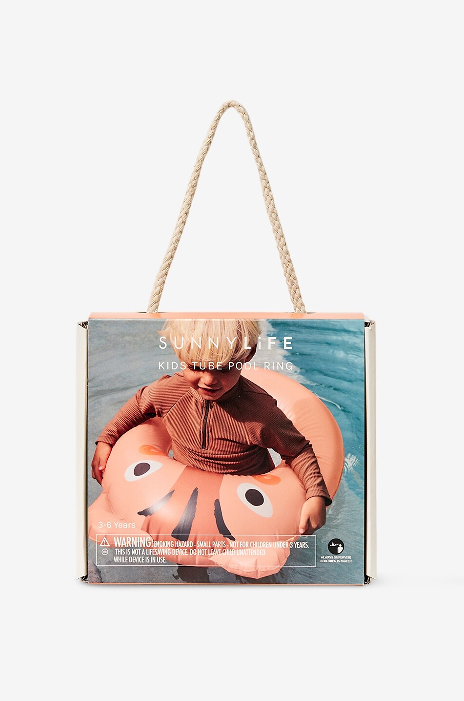 SUNNYLIFE Kleinkinder-Schwimmreifen Kiddy Float Tino the Tiger Clay Unisex ORANGE 7
