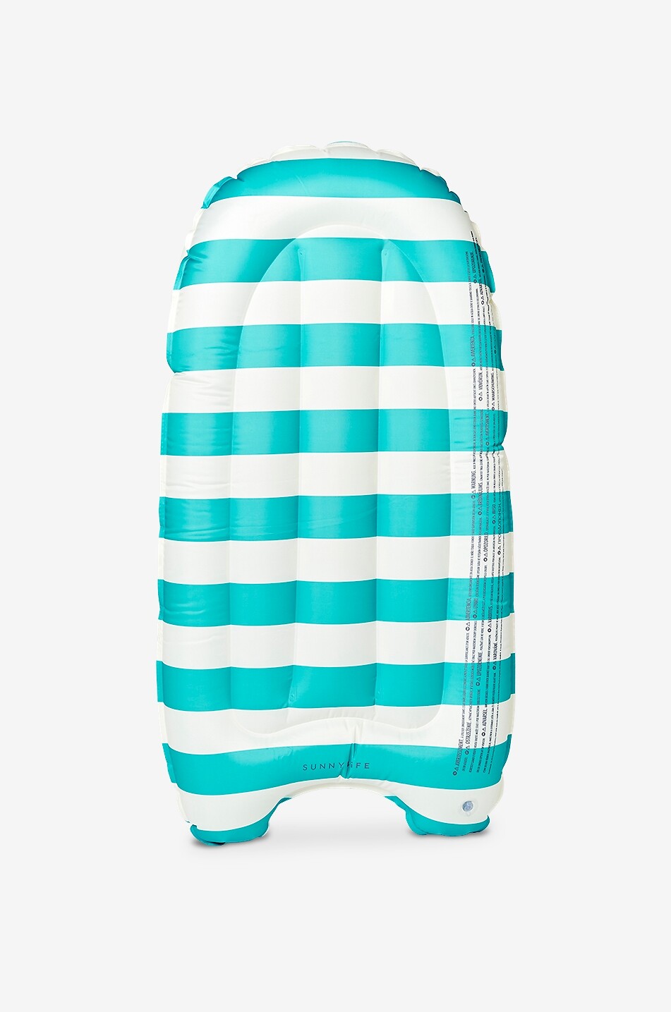 SUNNYLIFE Kinder-Surfmatratze Poppy the Peach Green Stripe Unisex GRÜN 2