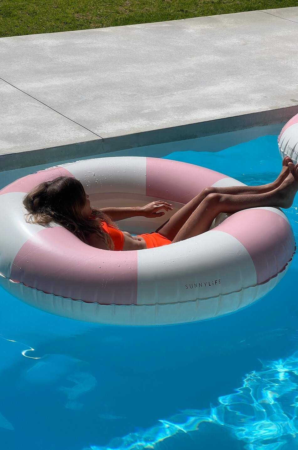 SUNNYLIFE Pool Ring - Stole My Heart Pink large pool ring Unisex LIGHT PINK 5