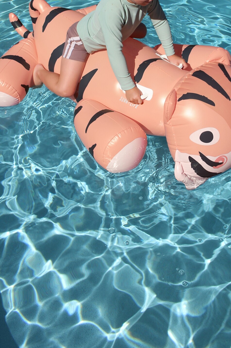 SUNNYLIFE Kinder-Luftmatraze Tino the Tiger Clay Unisex ORANGE 4