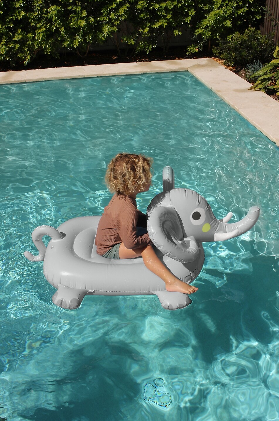 SUNNYLIFE Kinder-Luftmatraze Eli The Elefant Unisex GRAU 3