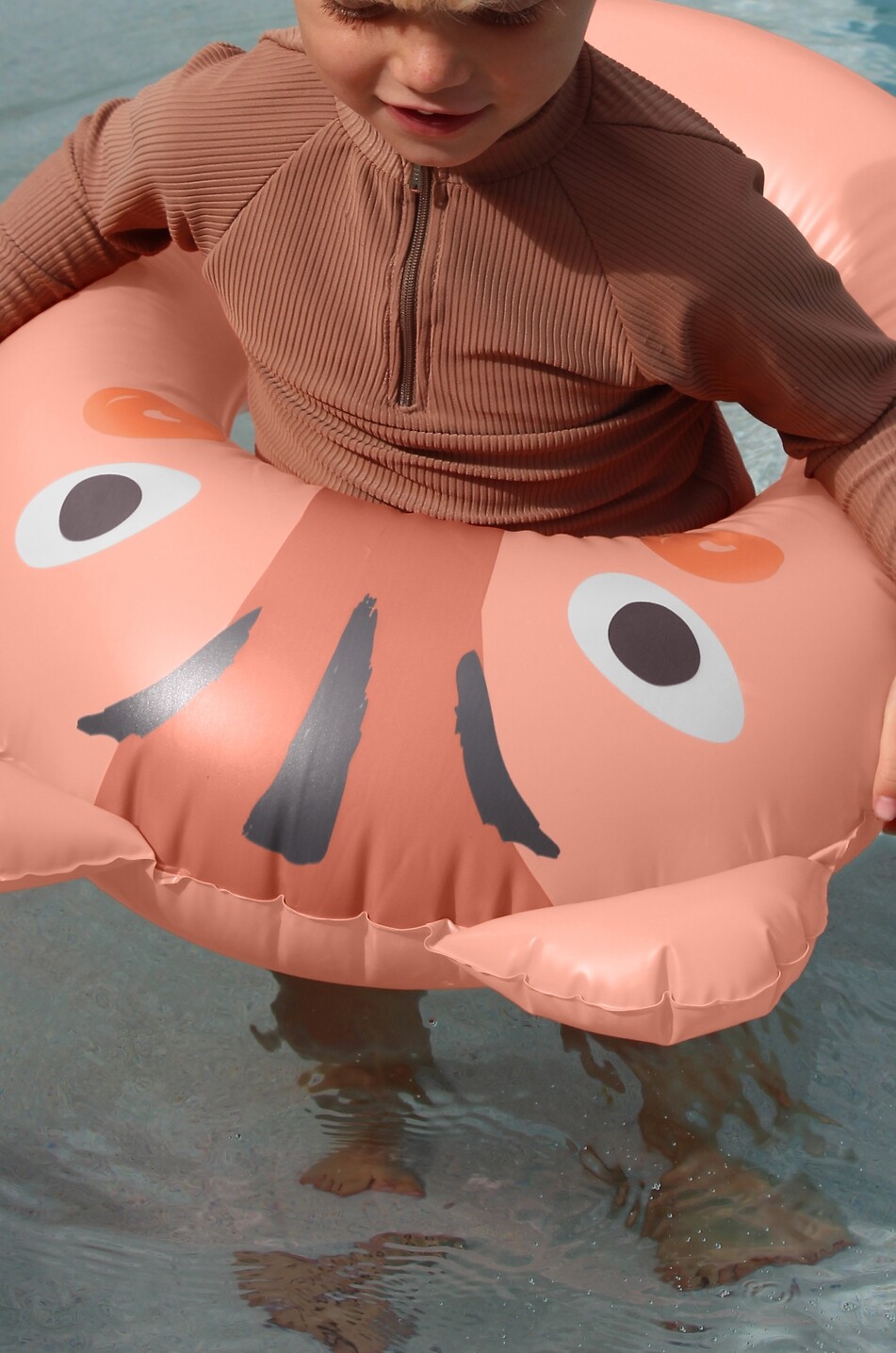 SUNNYLIFE Kleinkinder-Schwimmreifen Kiddy Float Tino the Tiger Clay Unisex ORANGE 3