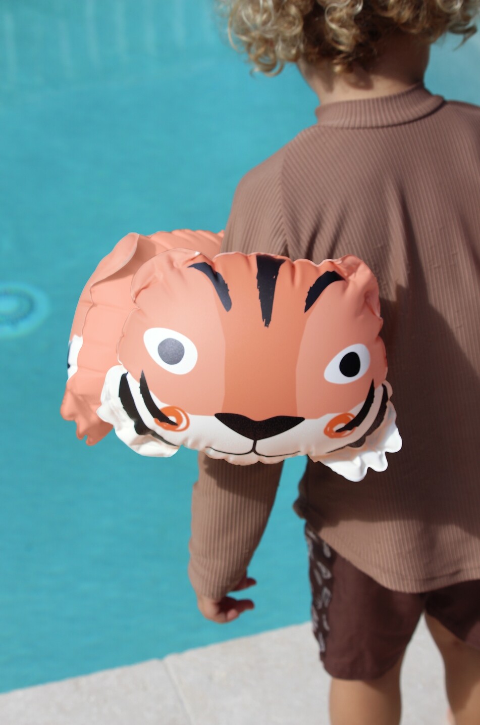SUNNYLIFE Tino the Tiger Clay boy's inflatable armbands Boy ORANGE 5