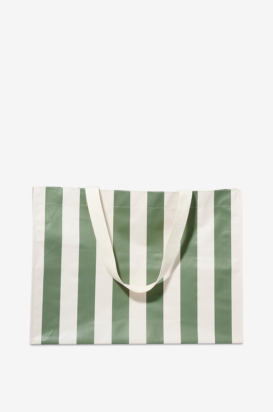 SUNNYLIFE Gestreifte Strandtasche Carryall Beach Bag - The Vacay Olive Stripe Unisex GRÜN 1