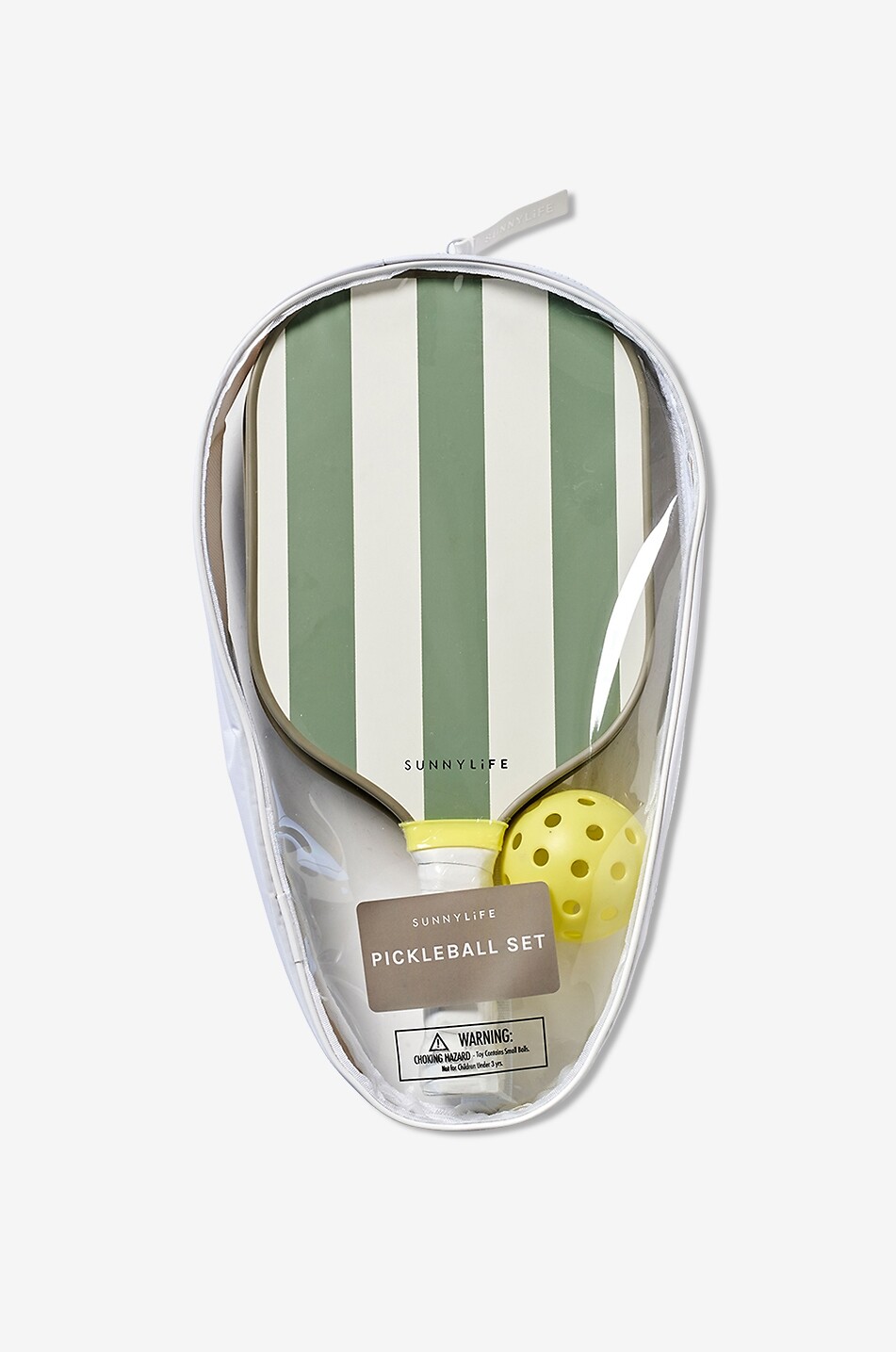 Children's wooden pickleball set