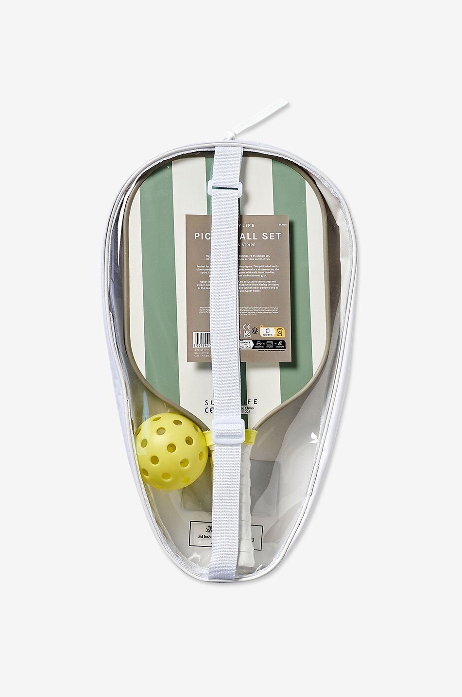 SUNNYLIFE Children's wooden pickleball set Unisex GREEN 5