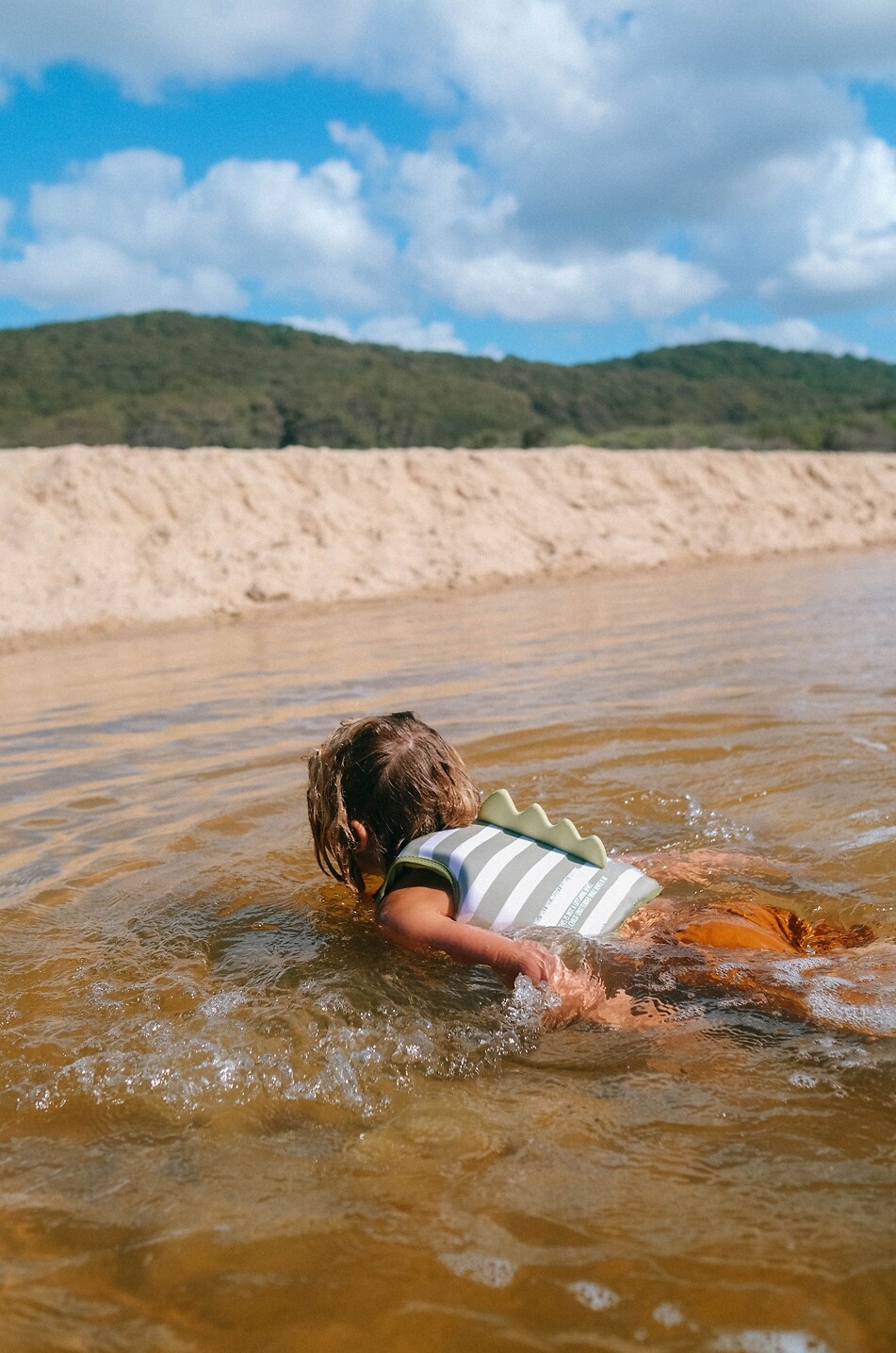 SUNNYLIFE Gilet de natation fille Into the Wild Khaki Fille VERT 5