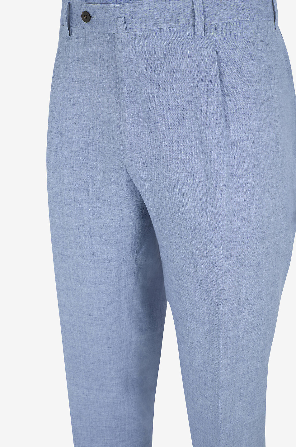 BONGENIE Super Slim linen pleated trousers Men LIGHT BLUE 3
