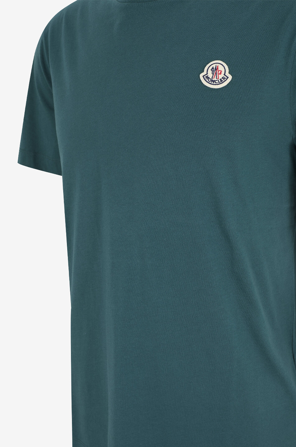 MONCLER Kurzarm-T-Shirt mit Rundhals und Logopatch Herren GRÜN 3