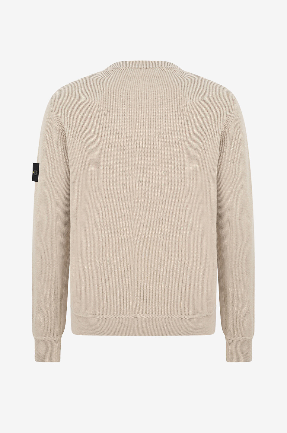 STONE ISLAND Gerippter Rundhalspullover aus Baumwolle 5100154 Ribbed Soft Organic Cotton Herren Mittle beige 2