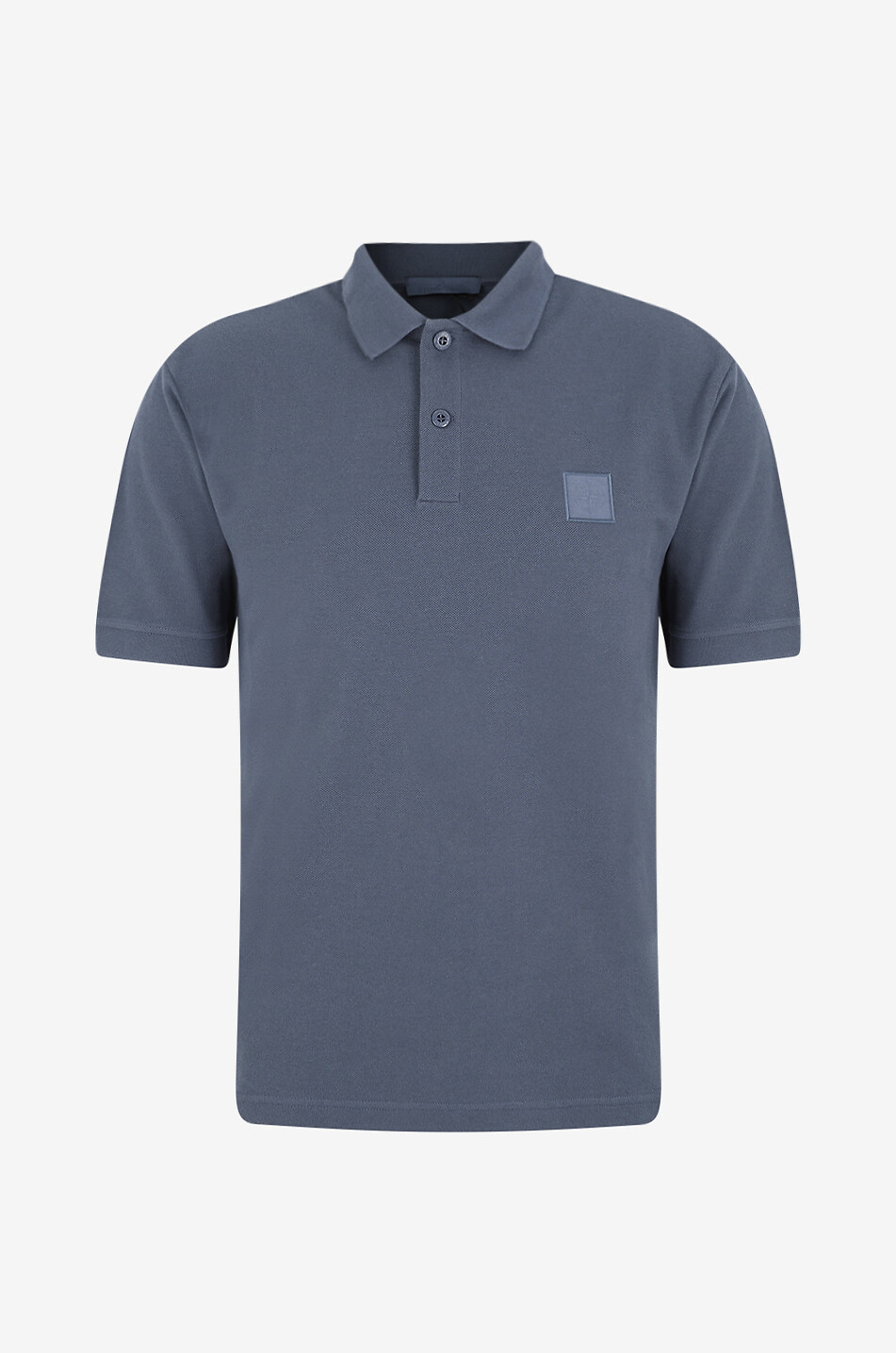 STONE ISLAND 2200002 50/2 Organic Cotton Piqué_S.I. Ghost short-sleeved polo shirt Men BLUE 1