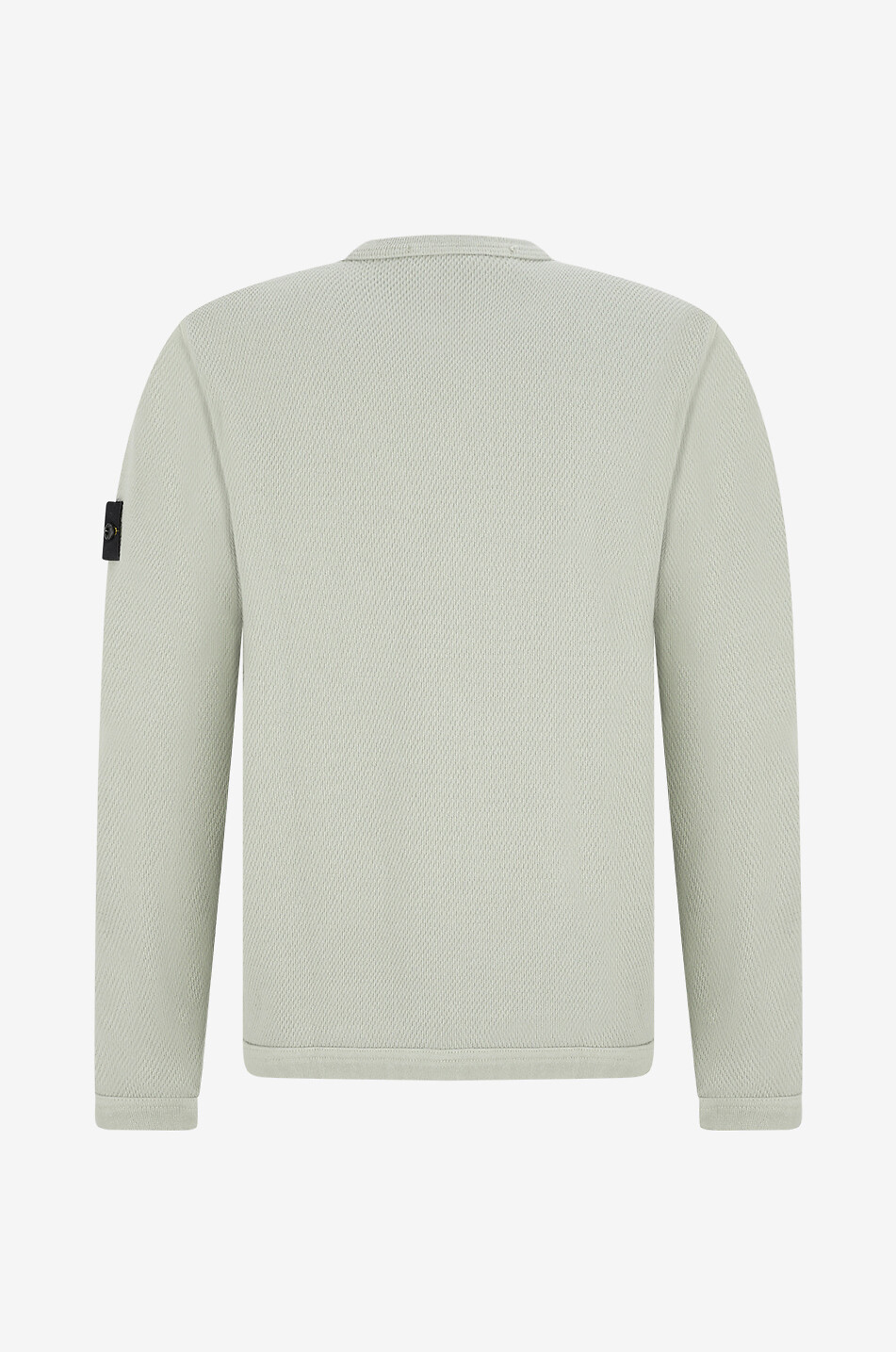 STONE ISLAND Rundhals-Sweatshirt 6100011 Mesh Stitch Organic Cotton Fleece Herren GRÜN 2