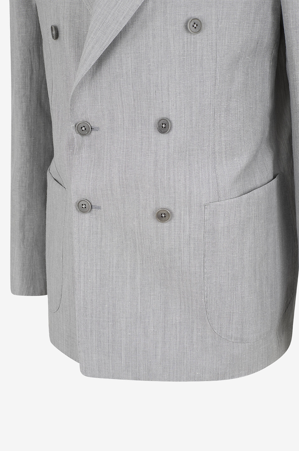 BONGÉNIE Costume deux-pièces en laine vierge et lin Gallipoli Homme GRIS CLAIR 4