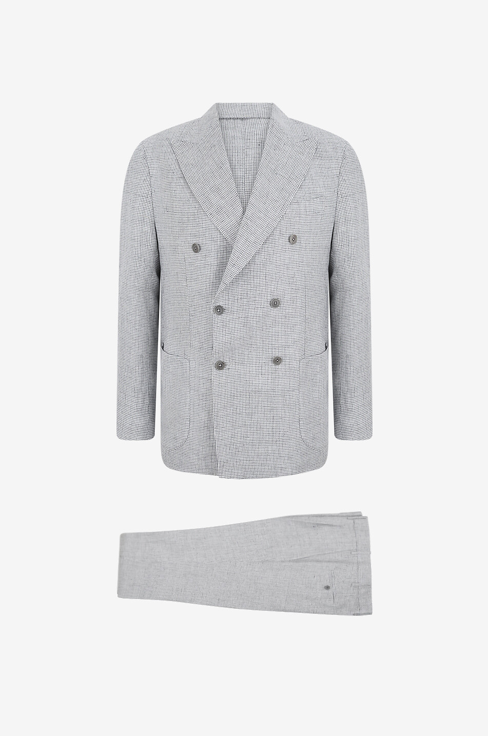 Zelander Loropiana pinstripe double-breasted two-piece suit
