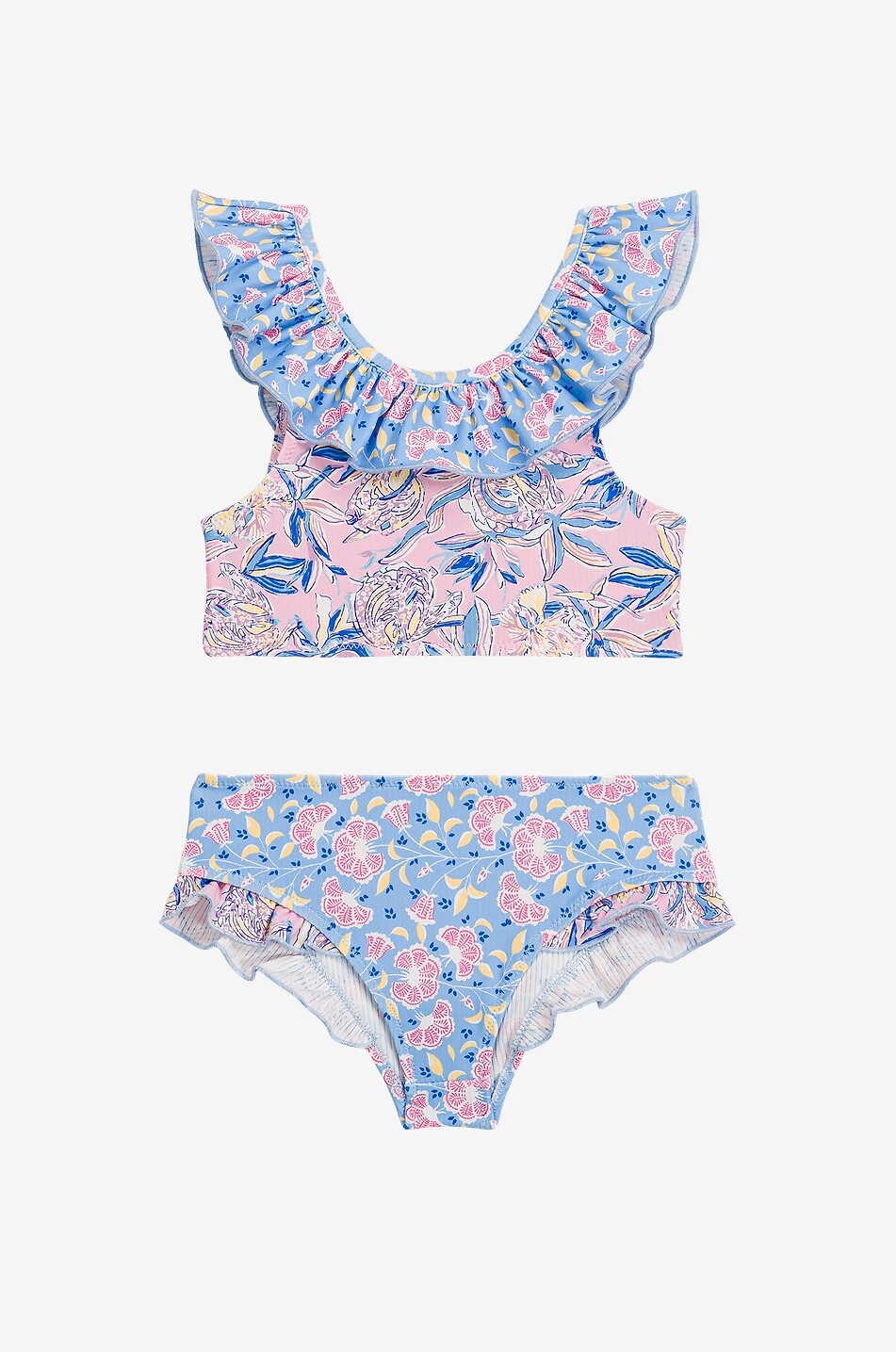 LOUISE MISHA Geblümter Mädchen-Bikini mit Rüschen Primavera Mädchen BUNT 1