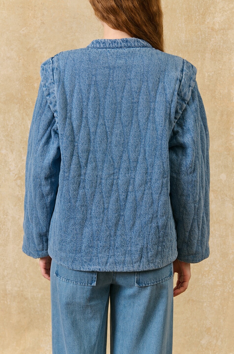 LOUISE MISHA Horicia embroidered quilted denim jacket Women BLUE 5