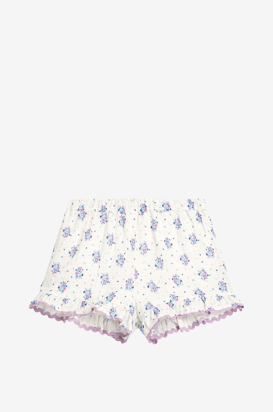 LOUISE MISHA Mädchen-Shorts aus bedrucktem Bio-Baumwollgaze Vallaloid Mädchen Hellbeige 1