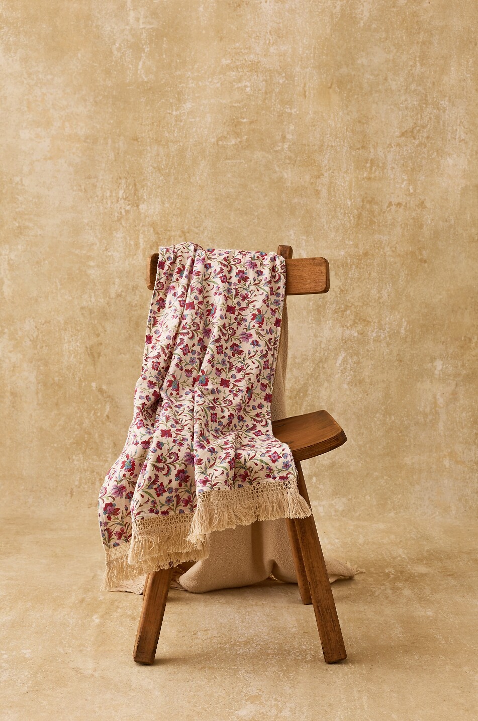 LOUISE MISHA Lana printed organic cotton rectangular bath towel Women PINK 3