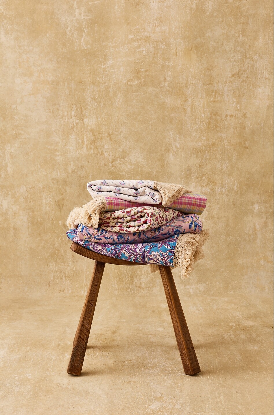 LOUISE MISHA Lana printed organic cotton rectangular bath towel Women PINK 4