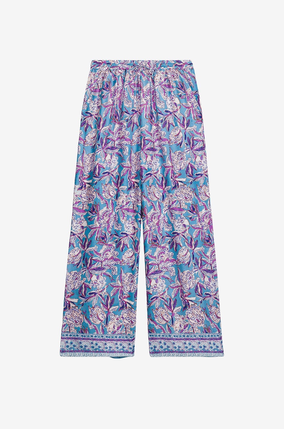 LOUISE MISHA Veralia floral viscose wide-leg trousers Women MULTI COLOURED 1