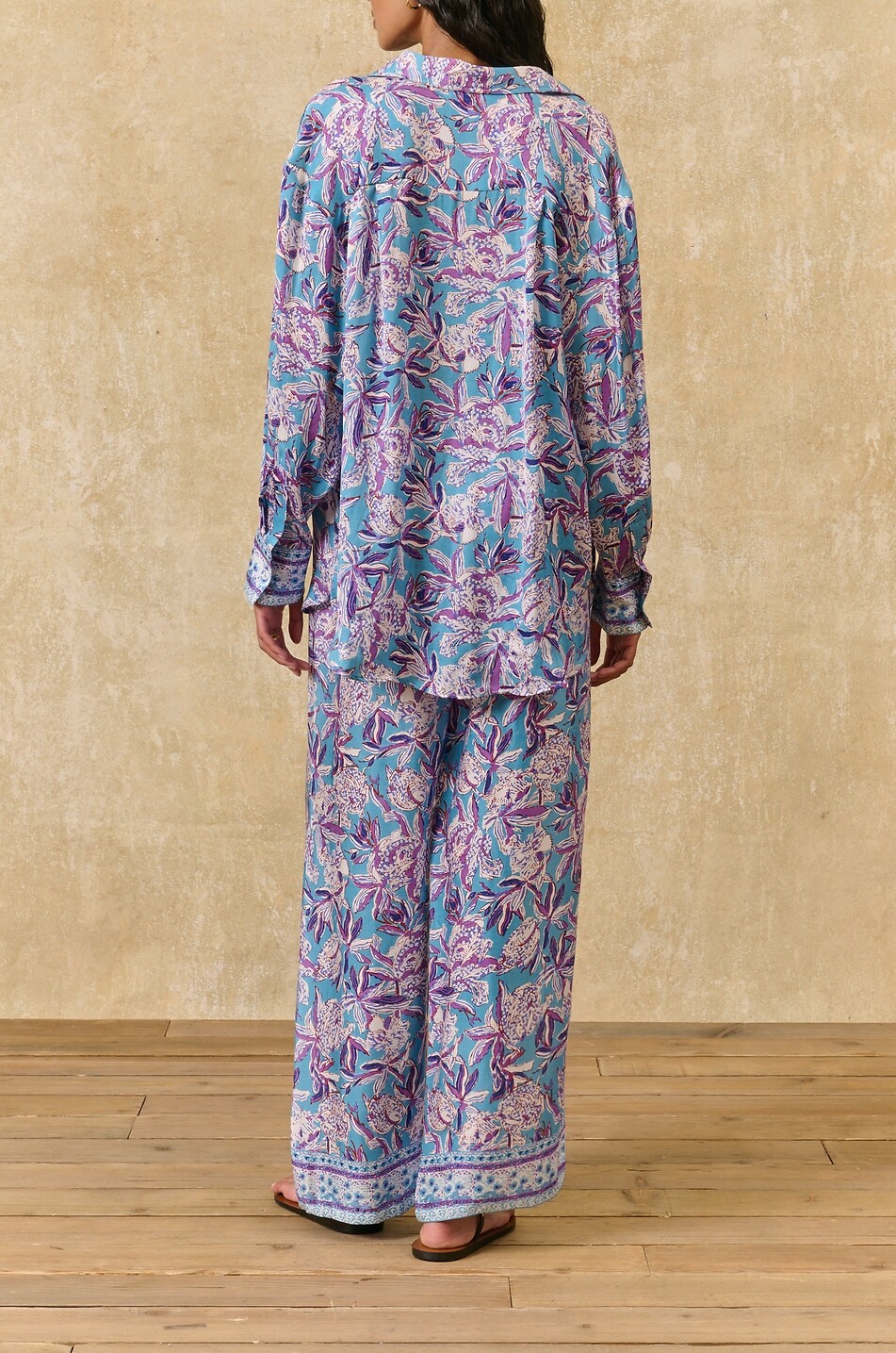 LOUISE MISHA Veralia floral viscose wide-leg trousers Women MULTI COLOURED 3