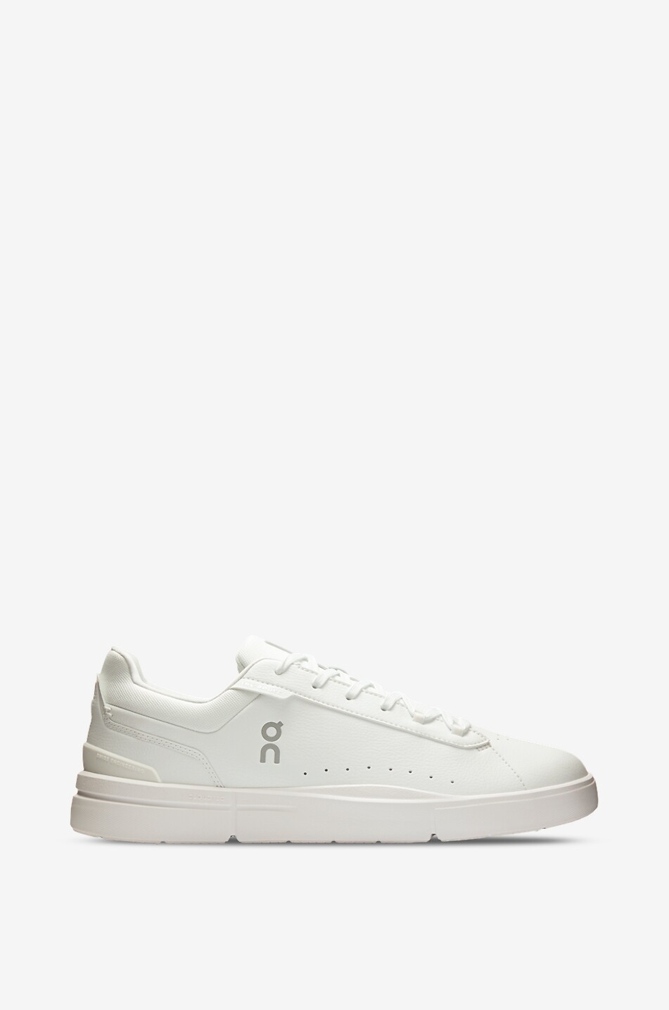 ON The Roger Advantage faux leather low-top sneakers Men WHITE 1
