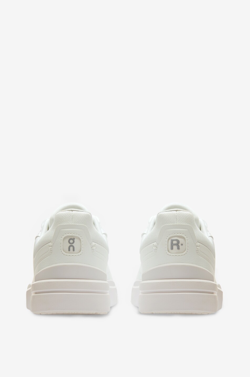 ON The Roger Advantage faux leather low-top sneakers Men WHITE 3