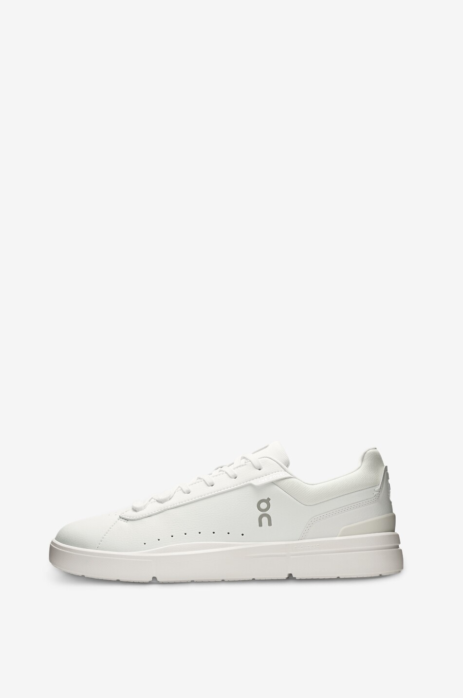 ON The Roger Advantage faux leather low-top sneakers Men WHITE 4