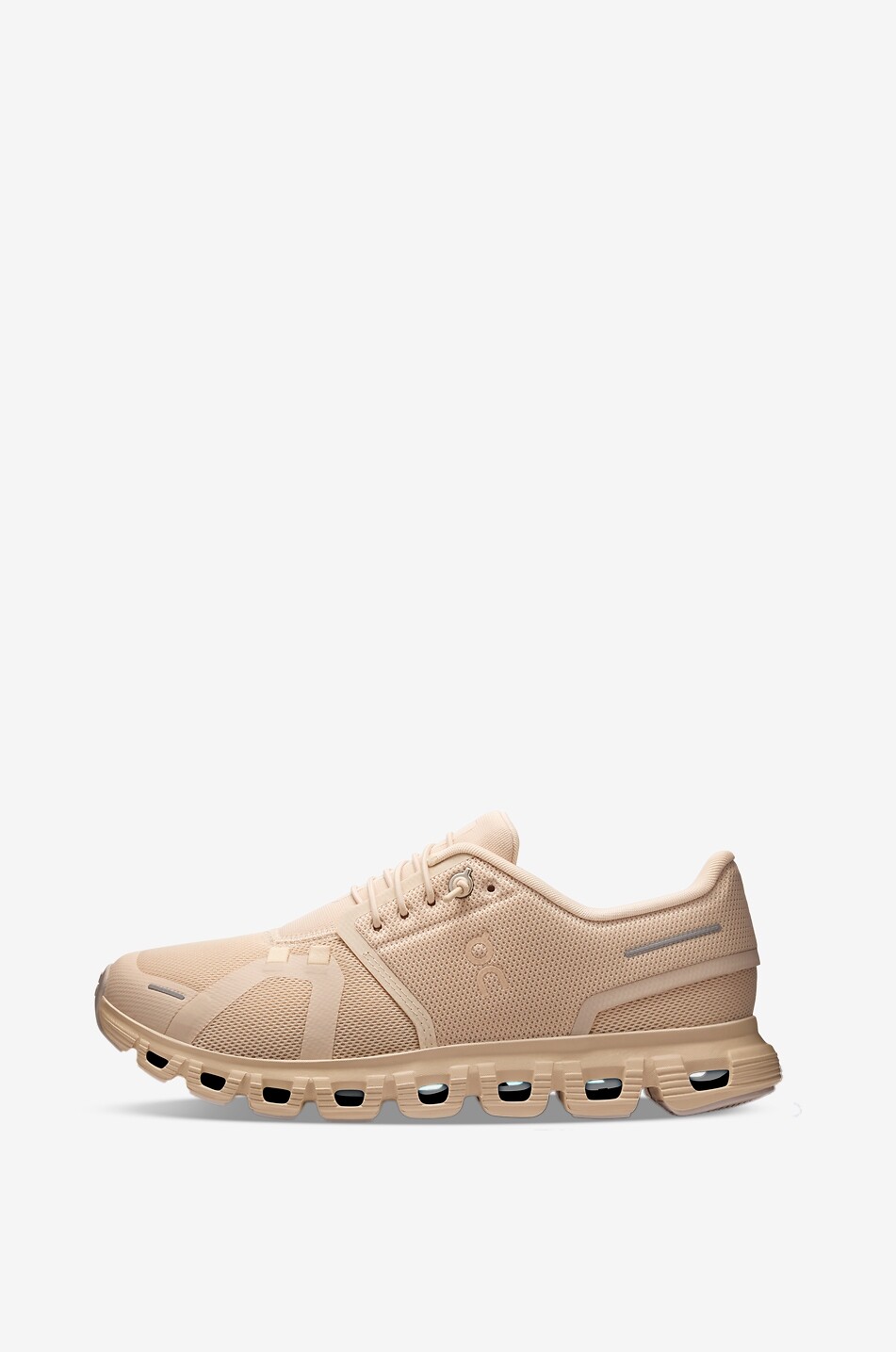 ON Cloud 6 lace-up mesh running shoes Women [akeneo-beigefonce] 4