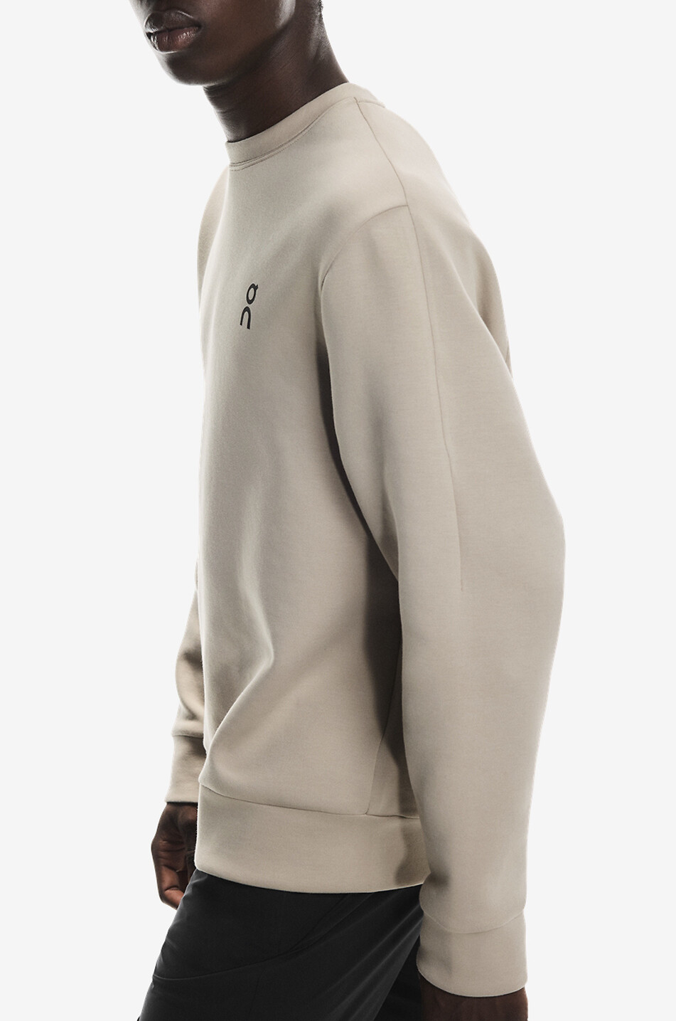 ON Focus Tech technical fabric crewneck sweatshirt Men BEIGE 3
