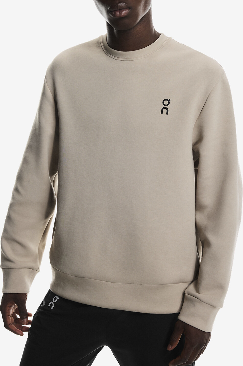 ON Focus Tech technical fabric crewneck sweatshirt Men BEIGE 4