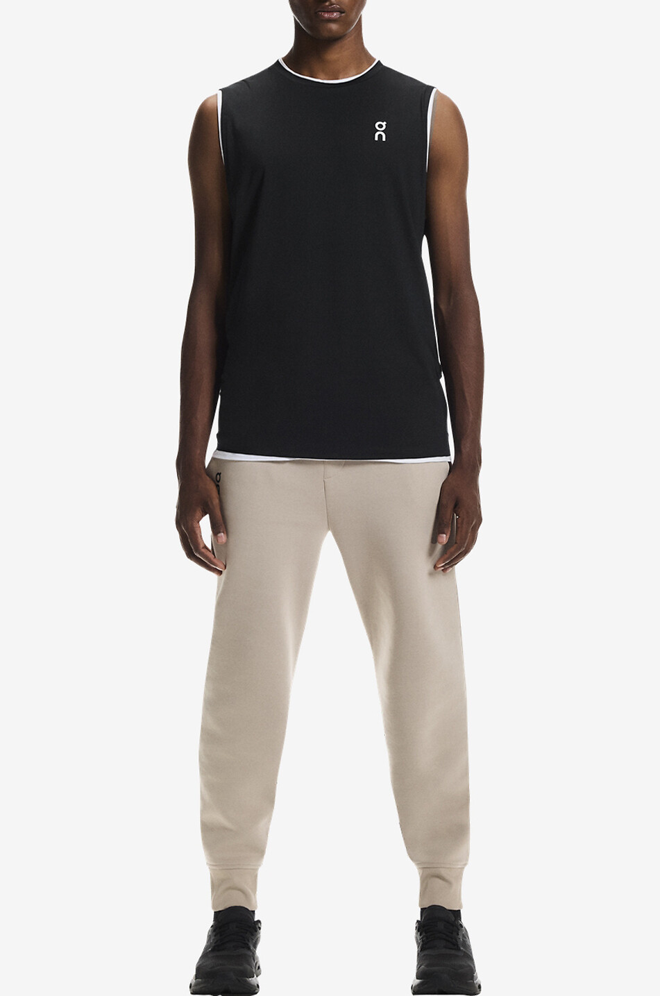 ON Focus Tech technical fabric joggers Men BEIGE 2
