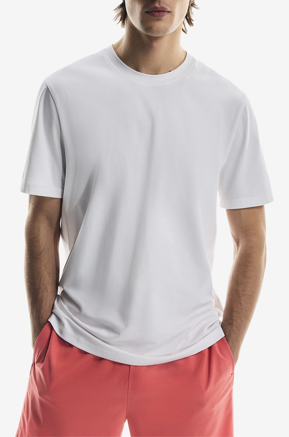 ON T-shirt à manches courtes en tissu technique Focus-T Homme BLANC 2