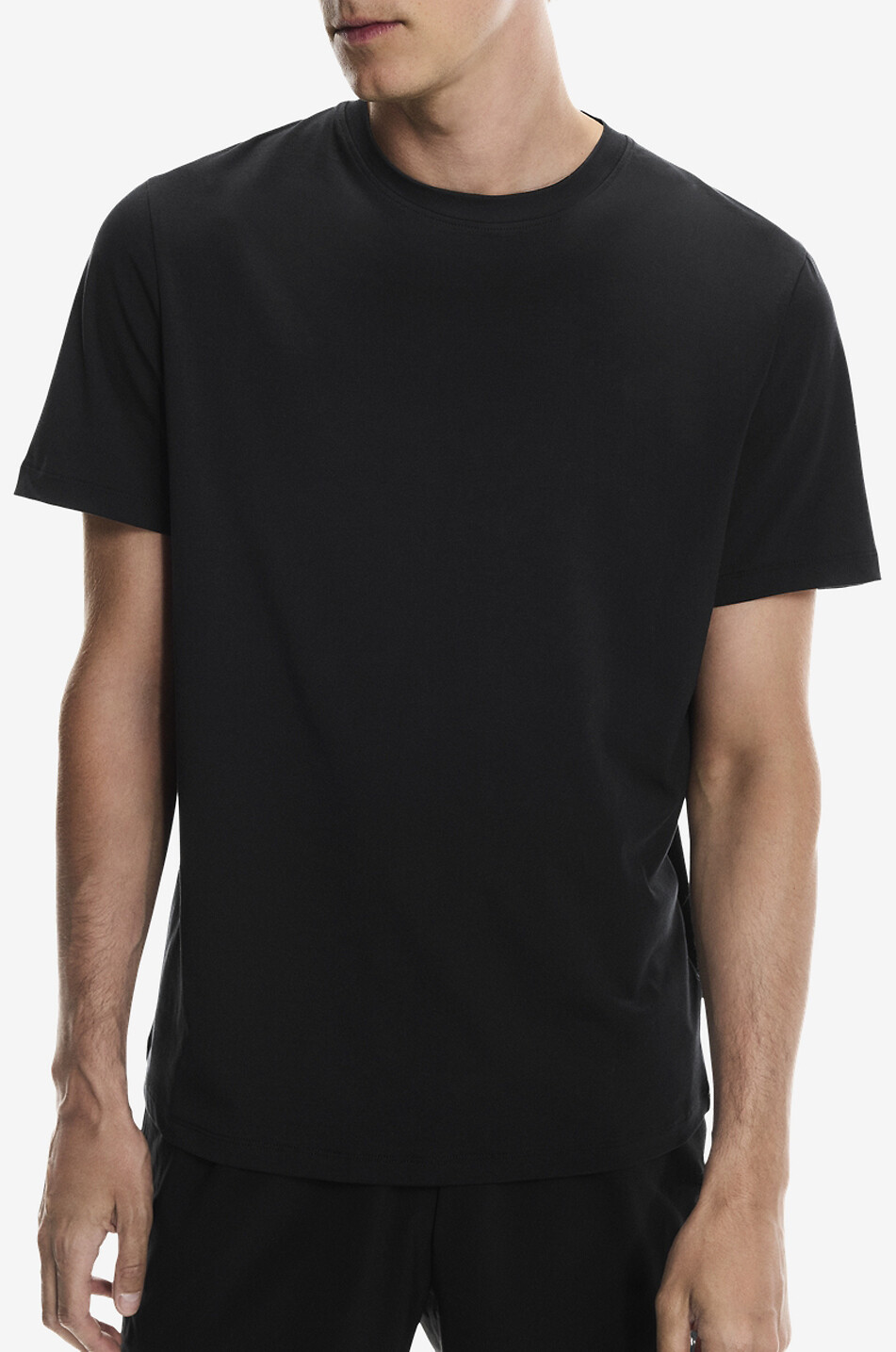 ON Kurzarm-T-Shirt aus Baumwollmix Focus-T Herren SCHWARZ 2