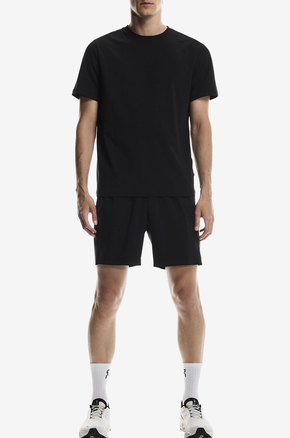 ON Kurzarm-T-Shirt aus Baumwollmix Focus-T Herren SCHWARZ 4