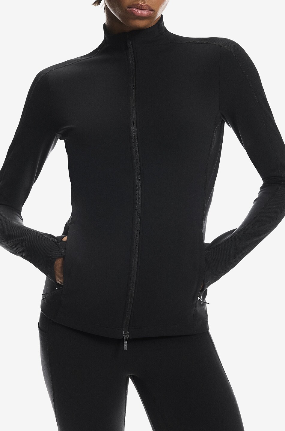 ON Studio fitted sports jacket with stand-up collar Women BLACK 2