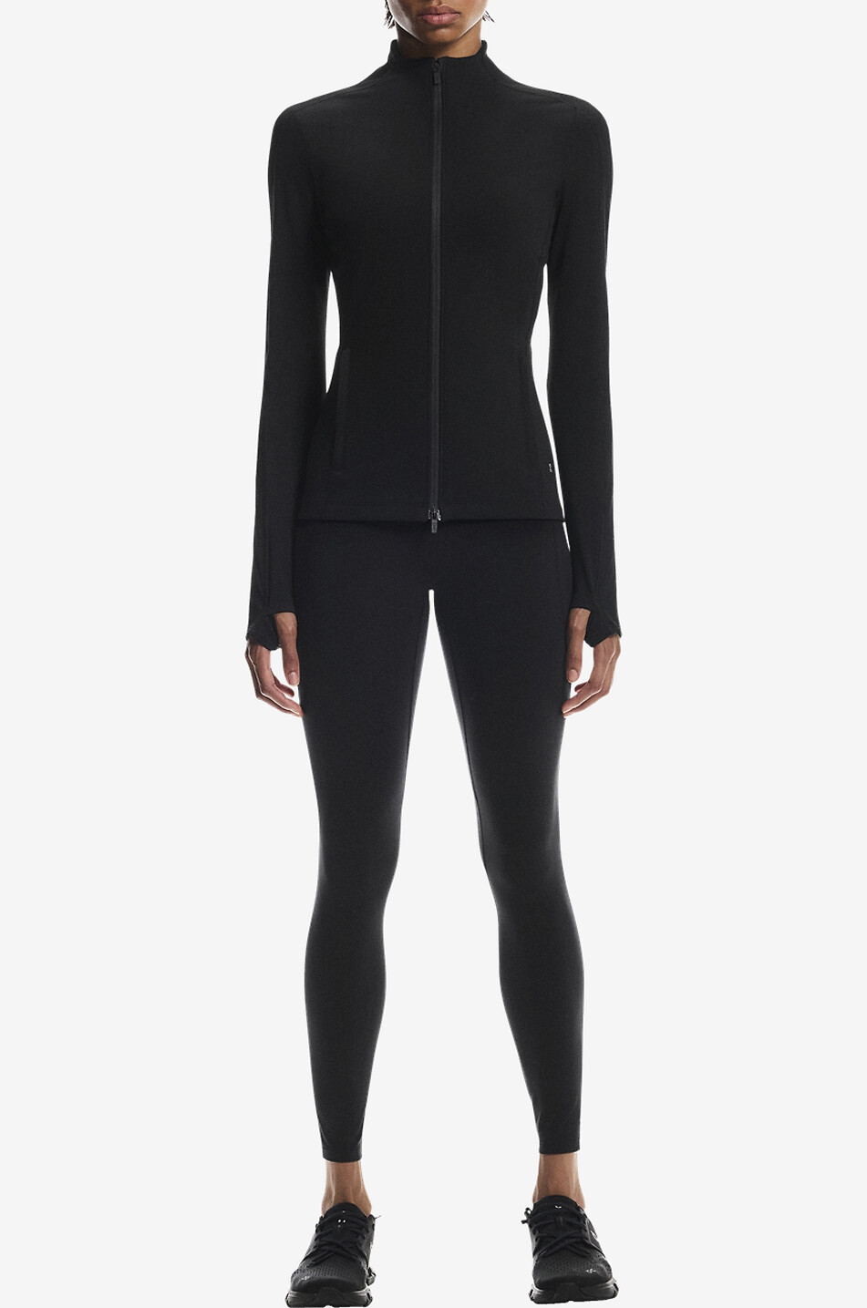 ON Studio fitted sports jacket with stand-up collar Women BLACK 4