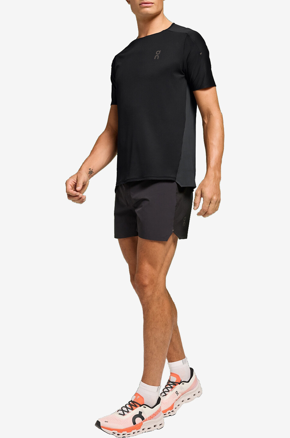 ON Kurzärmeliges Lauf-T-Shirt Performance Herren SCHWARZ 3