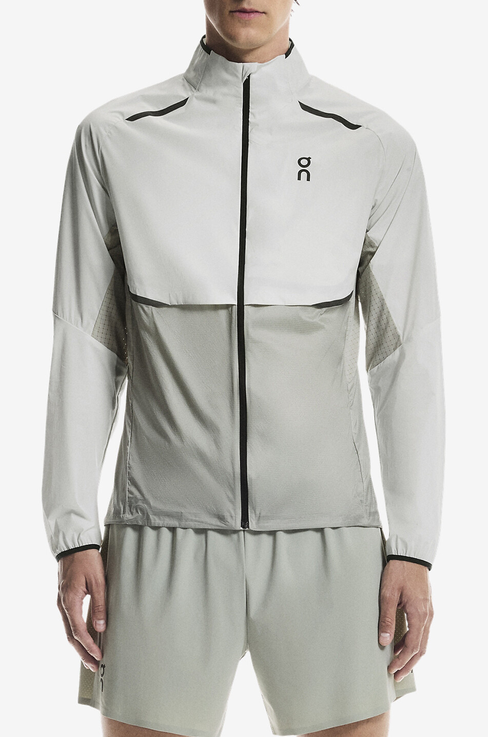 ON Veste coupe-vent à capuche en tissu technique Weather Homme GRIS CLAIR 2