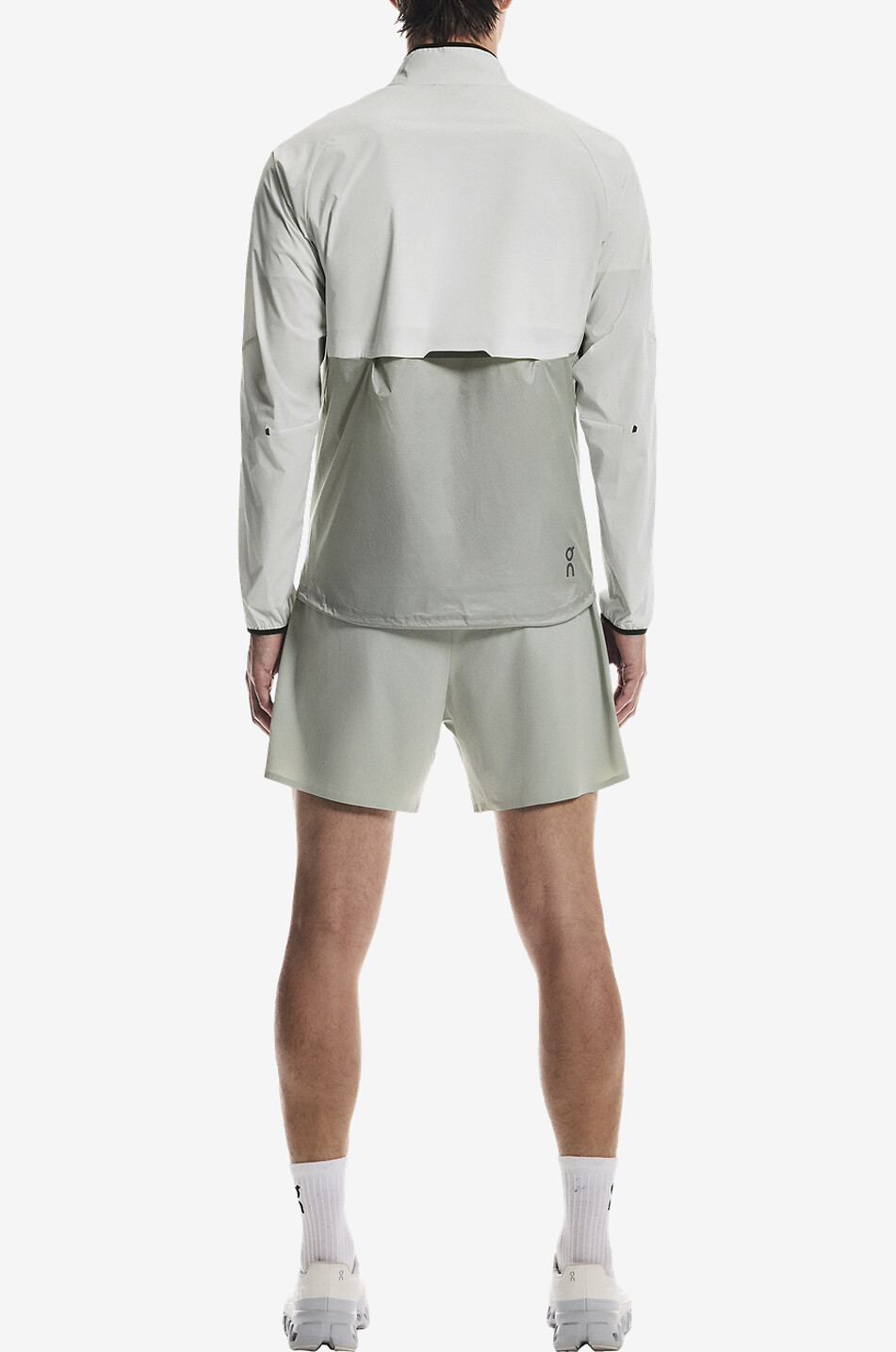 ON Veste coupe-vent à capuche en tissu technique Weather Homme GRIS CLAIR 4