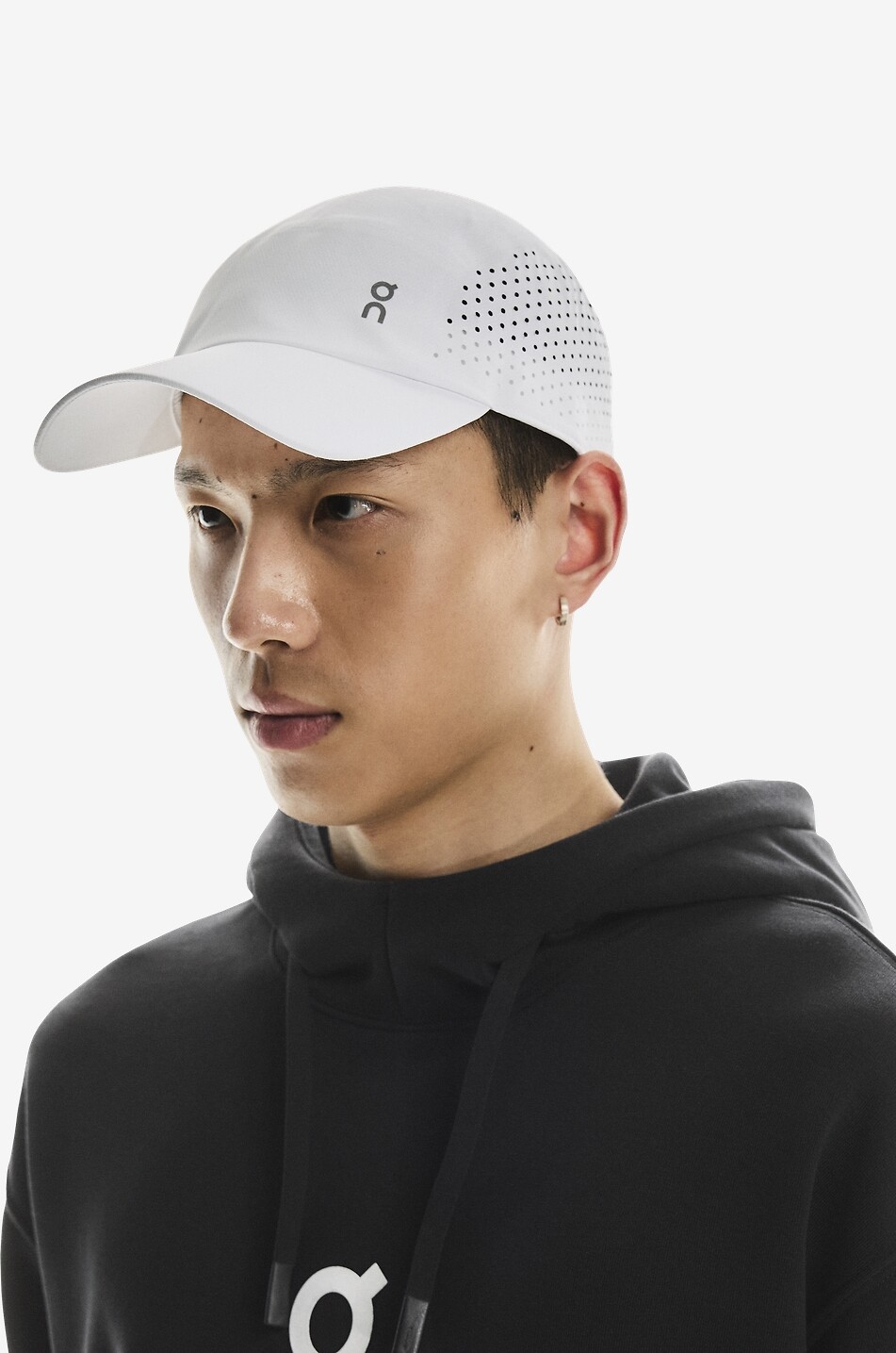 ON Casquette en tissu technique perforé Lightweight Unisexe BLANC 2
