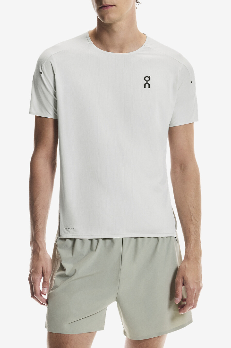 ON T-shirt de course à manches courtes Performance Homme GRIS CLAIR 2