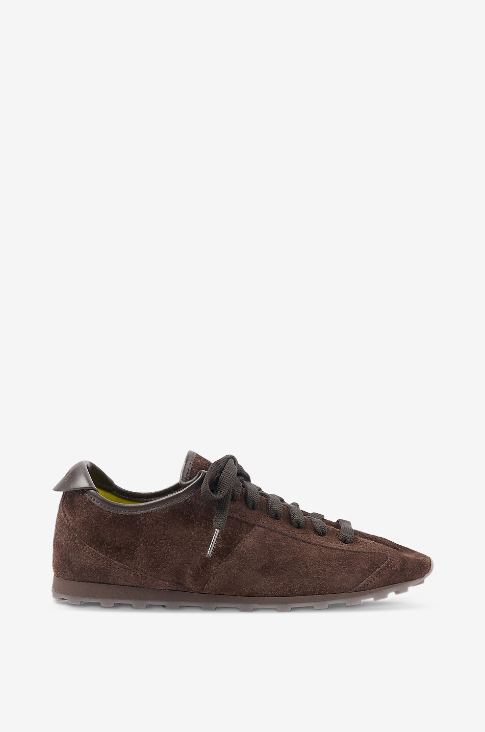 JACQUEMUS Baskets basses à lacets en daim Les Tennis Homme MARRON FONCÉ 1